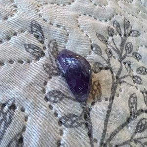 Amethyst tumbled gemstone